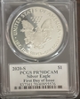 2020-S $1 Silver Eagle First Day of Issue Cleveland Torch PR70DCAM