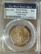 2022-(W) $25 Gold Eagle Struck at West Point First Strike MS70
