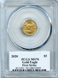 2022 $5 Gold Eagle First Day of Issue MS70
