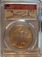 2022-W $50 Burnished Gold Eagle  Advanced Release Jim Peed Signature SP70
