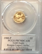 1988-P $5 Gold Eagle Michael Reagan PR70DCAM