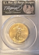 2017 $25 Gold Eagle First Day of Issue Cleveland Black Freedom MS70