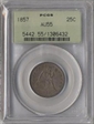 1857 25C AU55