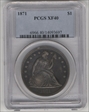 1871 $1 XF40