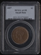 1857 1C Small Date AU55BN