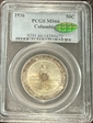 1936 50C Columbia MS66