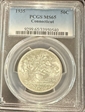 1935 50C Connecticut MS65