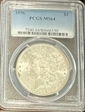 1896 $1 MS64