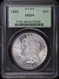 1885 $1 MS64