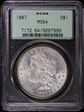 1887 $1 MS64