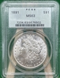 1891 $1 MS63