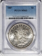 1887 $1 MS63