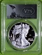 2020-W  $1 Silver Eagle - v75 Privy First Day of Issue PR69DCAM