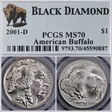 2001-D $1 Buffalo MS70