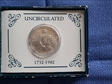1982-D 50C Washington uncirculated 