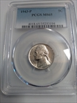 1943-P 5C MS65