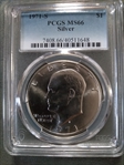 1971-S $1 Silver MS66