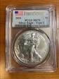 2021 $1 Silver Eagle - Type 1 First Strike MS70