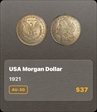 1921 $1  Morgan AU50?