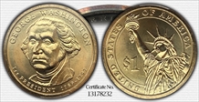 (2007) $1 Missing Edge Lettering George Washington MS64