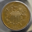 1864 2C Large Motto MS64BN