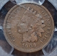 1909-S 1C Indian VF20BN