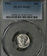 1936 10C MS62