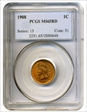 1908 1C MS65RD
