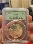 1961 50C MS64