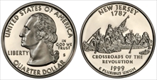1999-S 25C New Jersey Silver PR69DCAM