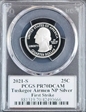 2021-S 25C Tuskegee Airmen NP Silver First Strike Cleveland Eagle with Sun PR70DCAM