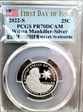 2022-S 25C Wilma Mankiller-Silver First Day of Issue PR70DCAM