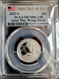 2022-S 25C Anna May Wong-Silver First Day of Issue PR70DCAM