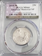 2019-W 25C American Memorial NP MS66