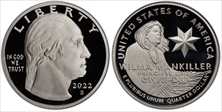 2022-S 25C Wilma Mankiller-Silver PR70DCAM