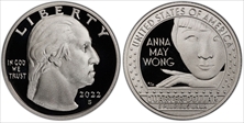 2022-S 25C Anna May Wong-Silver PR70DCAM