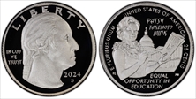 2024-S 25C Hon. Patsy Takemoto Mink Silver First Strike PR70DCAM