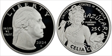 2024-S 25C Celia Cruz Silver First Strike PR70DCAM