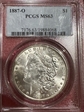 1887-O $1 MS63