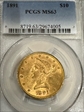 1891 $10 MS63