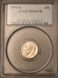 1999-D 10C MS66FB