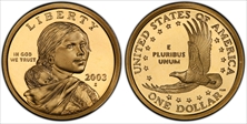 2003-S SAC$1 PR69DCAM