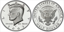 2003-S 50C Silver PR69DCAM