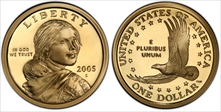 2005-S SAC$1 PR69DCAM