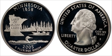 2005-S 25C Minnesota Silver PR69DCAM