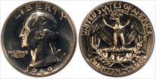 1969-S 25C PR68