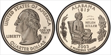 2003-S 25C Alabama PR69DCAM