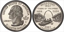 2003-S 25C Missouri PR69DCAM