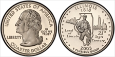 2003-S 25C Illinois PR69DCAM