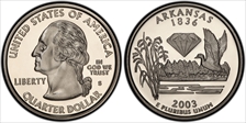 2003-S 25C Arkansas PR69DCAM